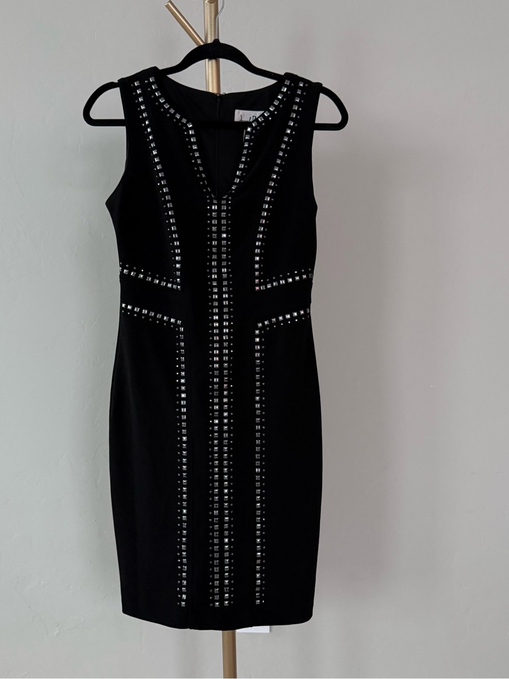 Joseph Ribkoff Black Studded Sheath Dress